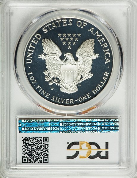 アメリカ【1ドル】シルバーイーグル銀貨2001-W PCGS PR70DCAMマー