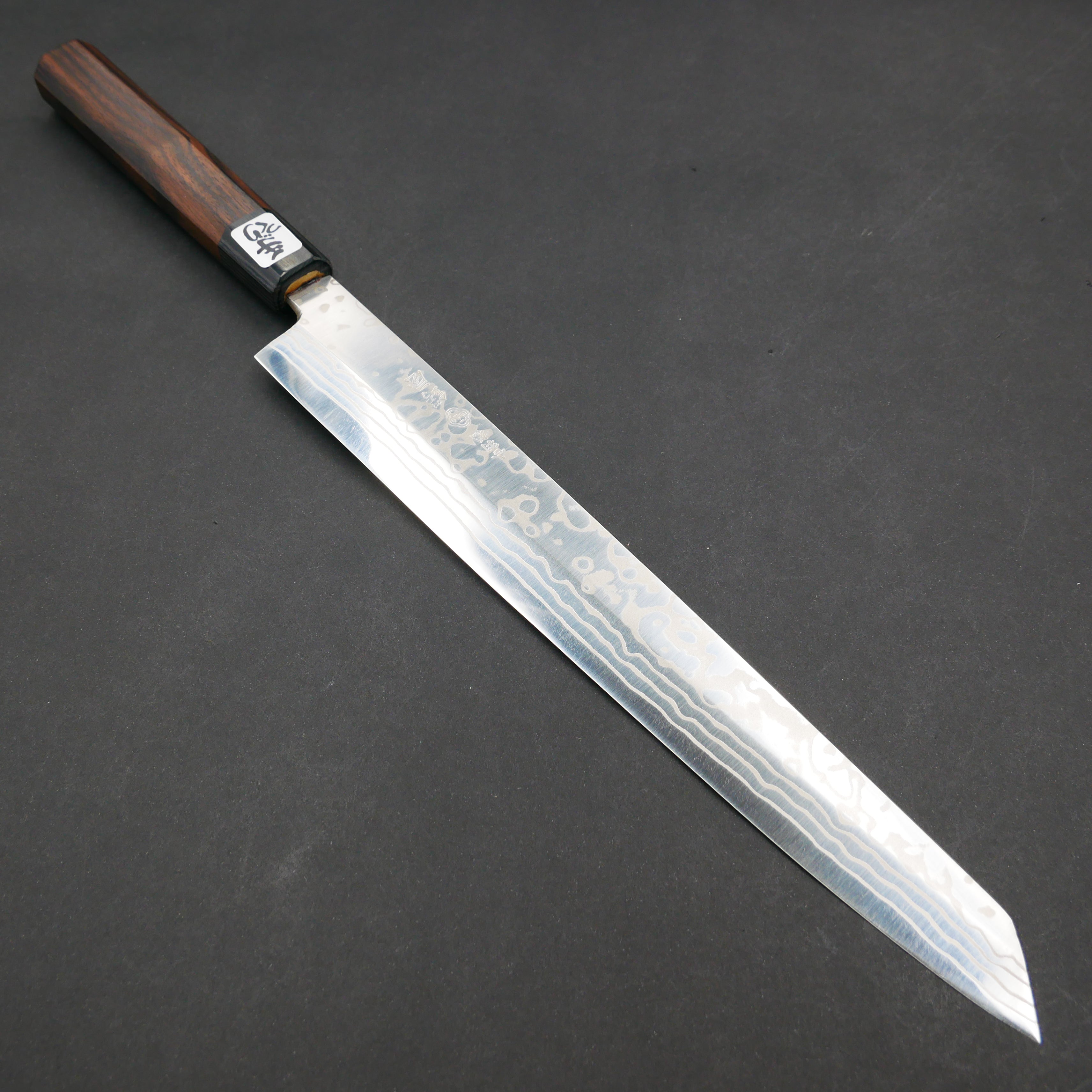 八重桜・業務用スジ引8寸・ZA18ダマスカス鋼 八重桜・業務用スジ引8