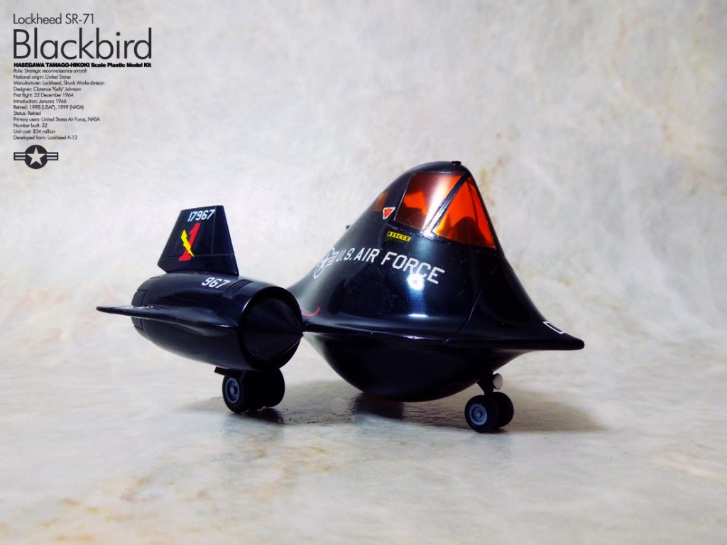 ハセガワ たまごひこーき SR-71 ブラックバード完成報告。 – UC