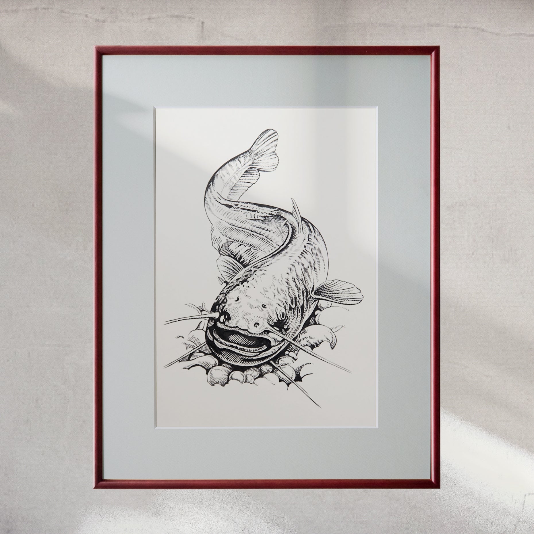 大ナマズ」原画 – Susumu Uchida