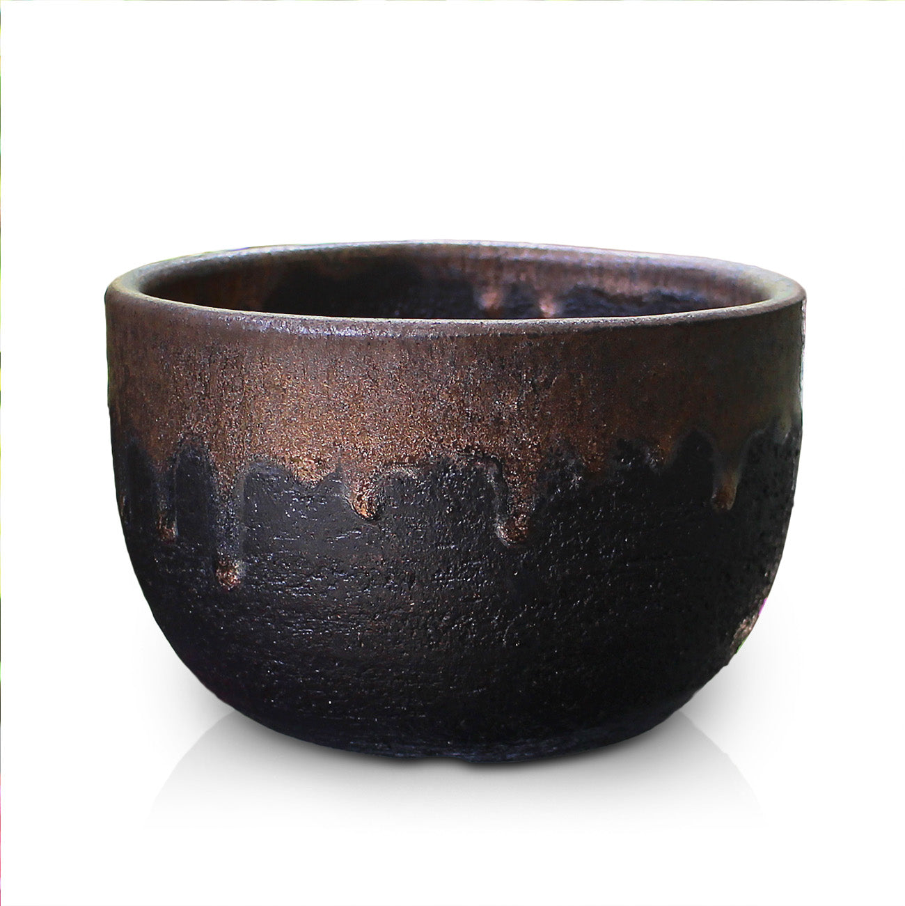 盆栽鉢 5号 尻丸鉢 金彩 黒 信楽焼 約14.5センチ – うめきち盆栽用品店