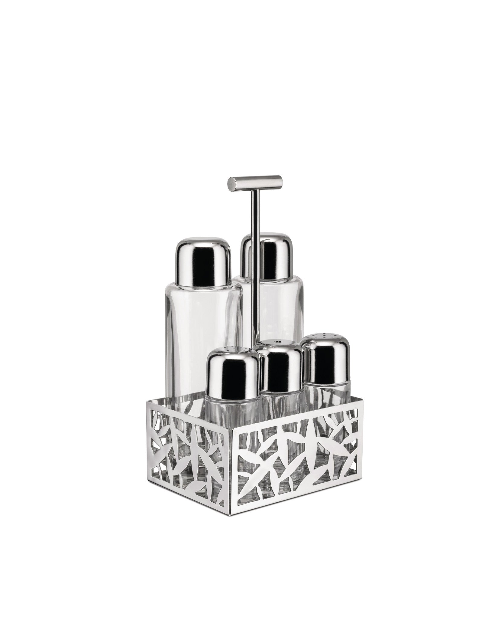 CACTUS! - Condiment set: oil, vinegar, salt & pepper | Alessi