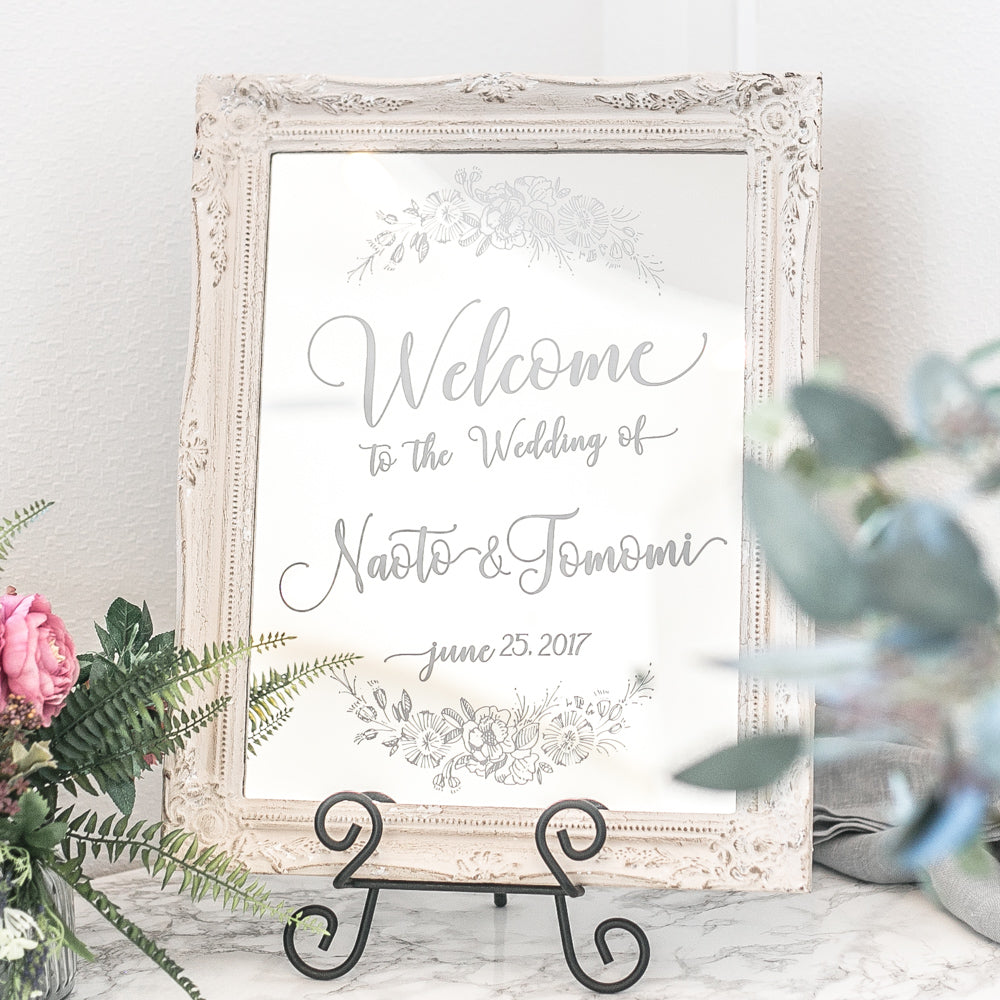 ミラーウェルカムボード【Natural】 – VANILLA CHIC