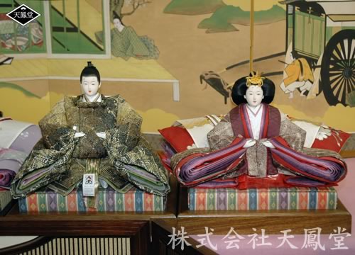 西陣織】三軸組織・孔雀皇貴 〜 平安天鳳・高級織物シリーズ雛人形
