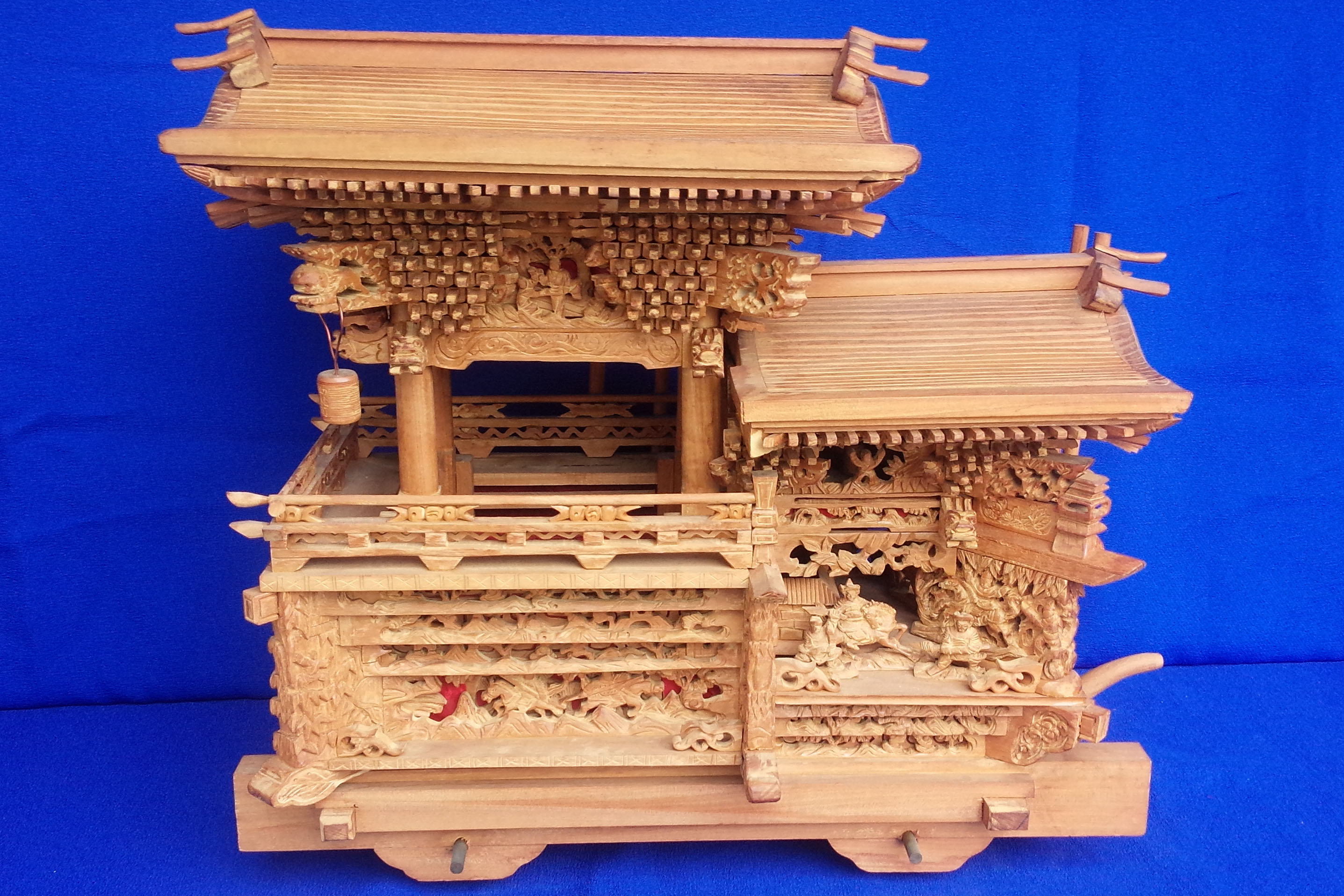 彫刻欄間の高原銘木店 ＞ 飾り・置物 ＞ 0763 山車-大 だんじり祭り