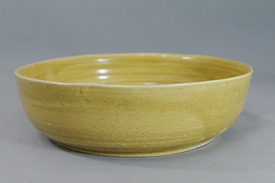 水野敬子作 黄瀬戸菓子鉢 【器道楽】