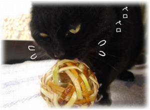 天然山形県産手作り猫のおもちゃ またたびボール 商品詳細｜山葡萄かご