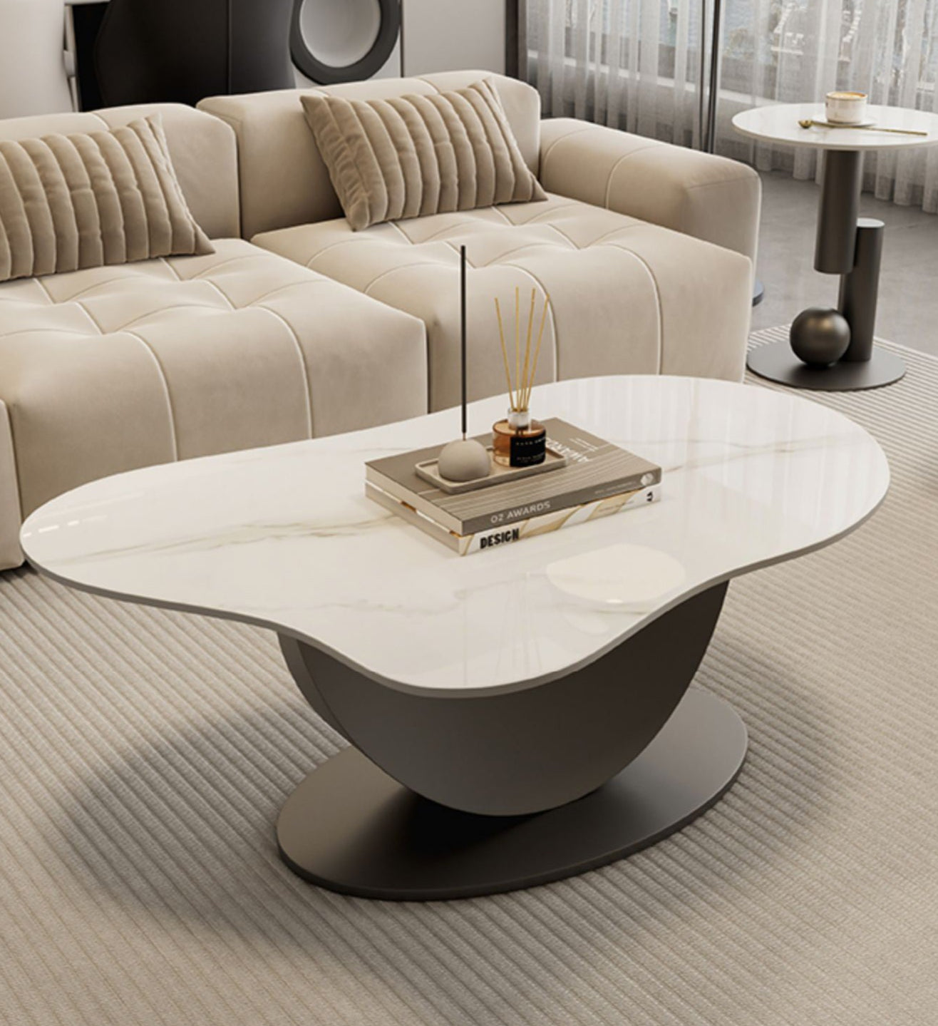 モダンデザインのセラミック天板 センターテーブル - fel-1950