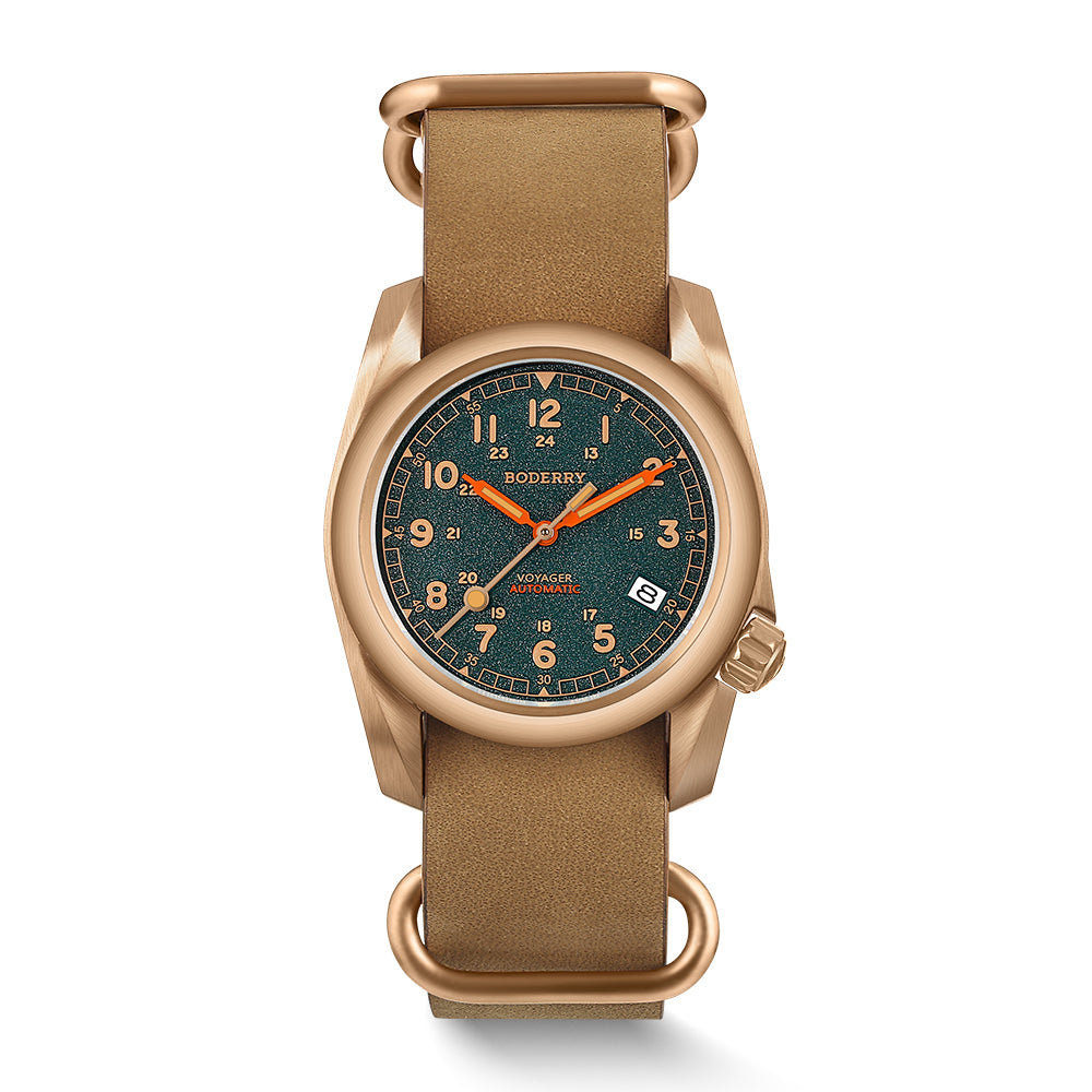 Boderry VOYAGER - 100M Waterproof Bronze Automatic Field watch