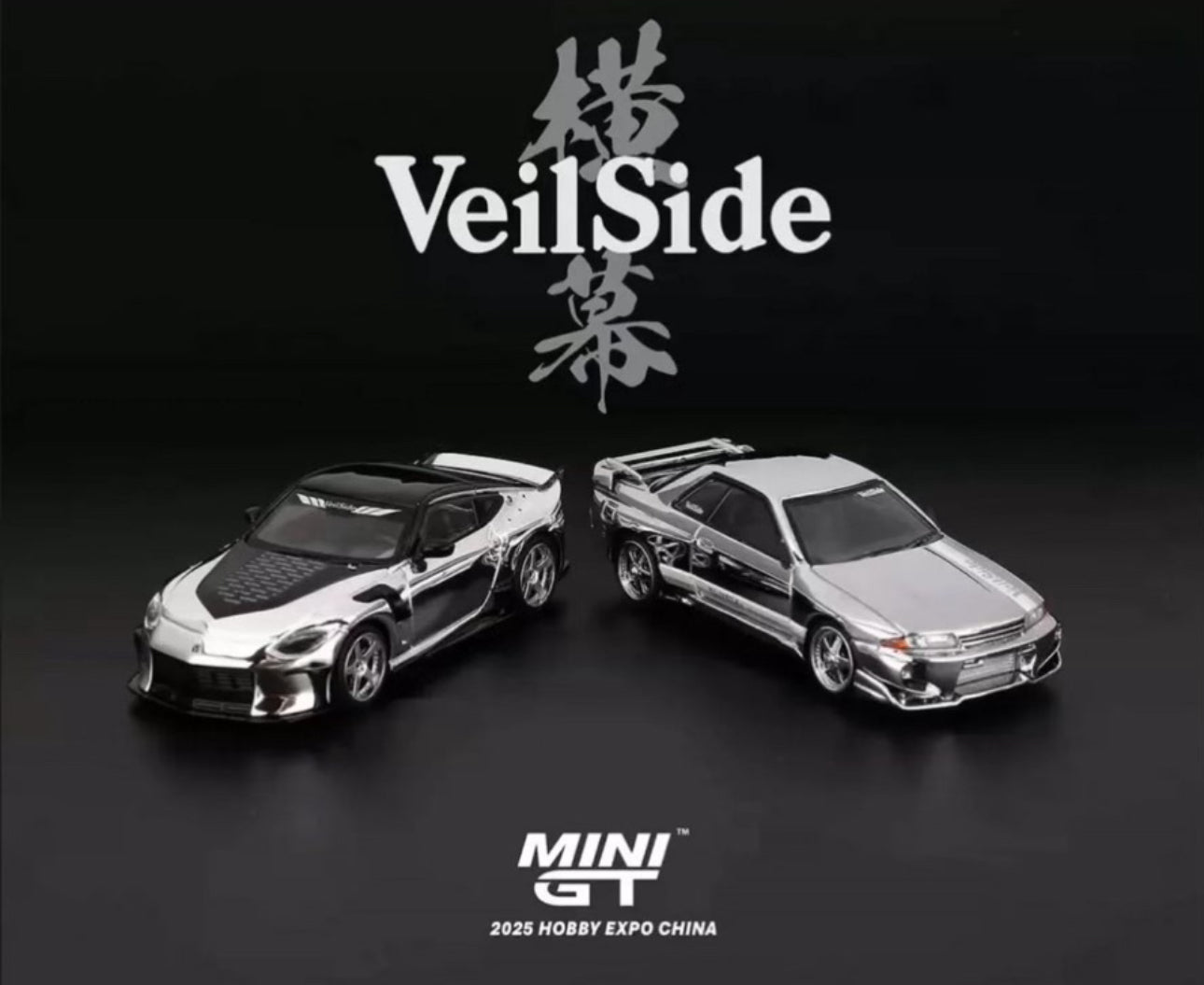 Mini GT 1:64 Nissan Skyline GT-R (R32) Veilside HEC 2025 Chrome