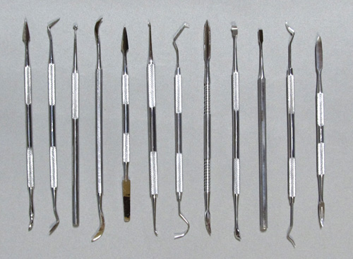 高品質スパチュラ12本セット ZSP-2 歯科向けスパチュラのセット | 彫金ラボ