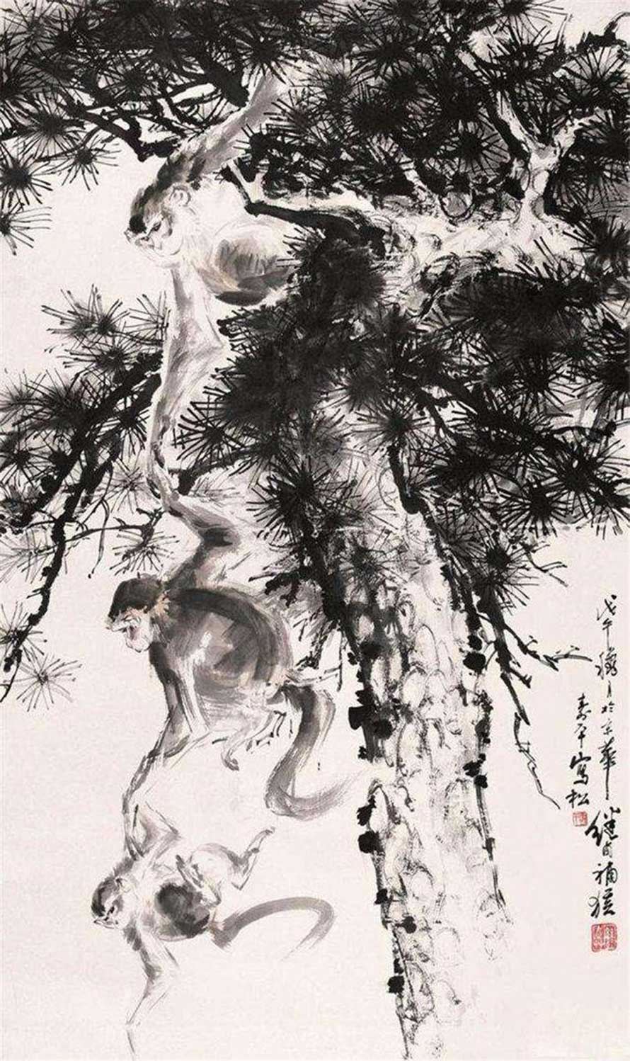 刘继卣动物画作品欣赏-名人字画网