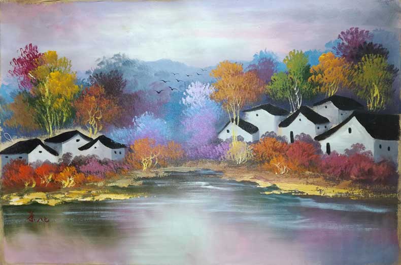 吴冠中绘画的市场价格浅析-名人字画网