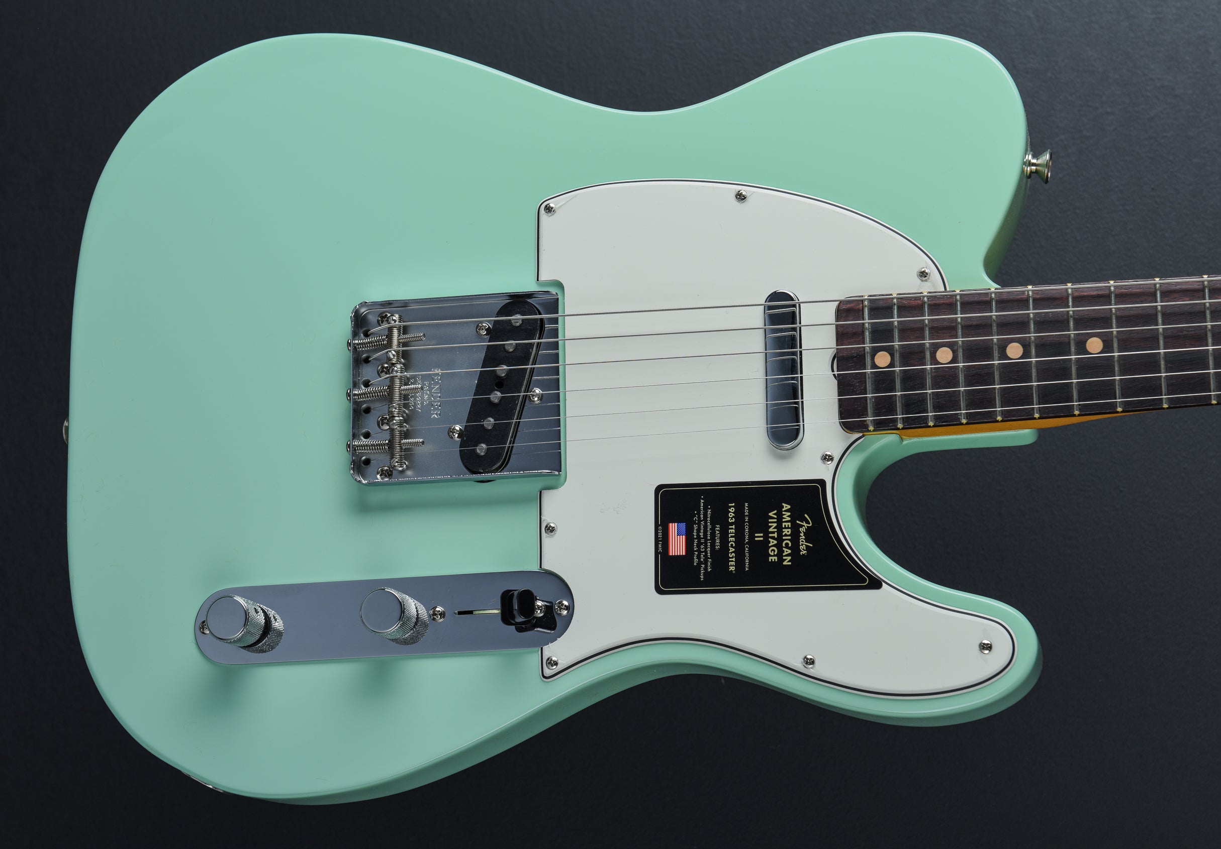 American Vintage II 1963 Telecaster - Surf Green – Dave's Guitar Shop