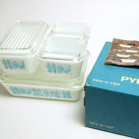 パイレックス☆バタープリント レフセット☆DEALERSHIP