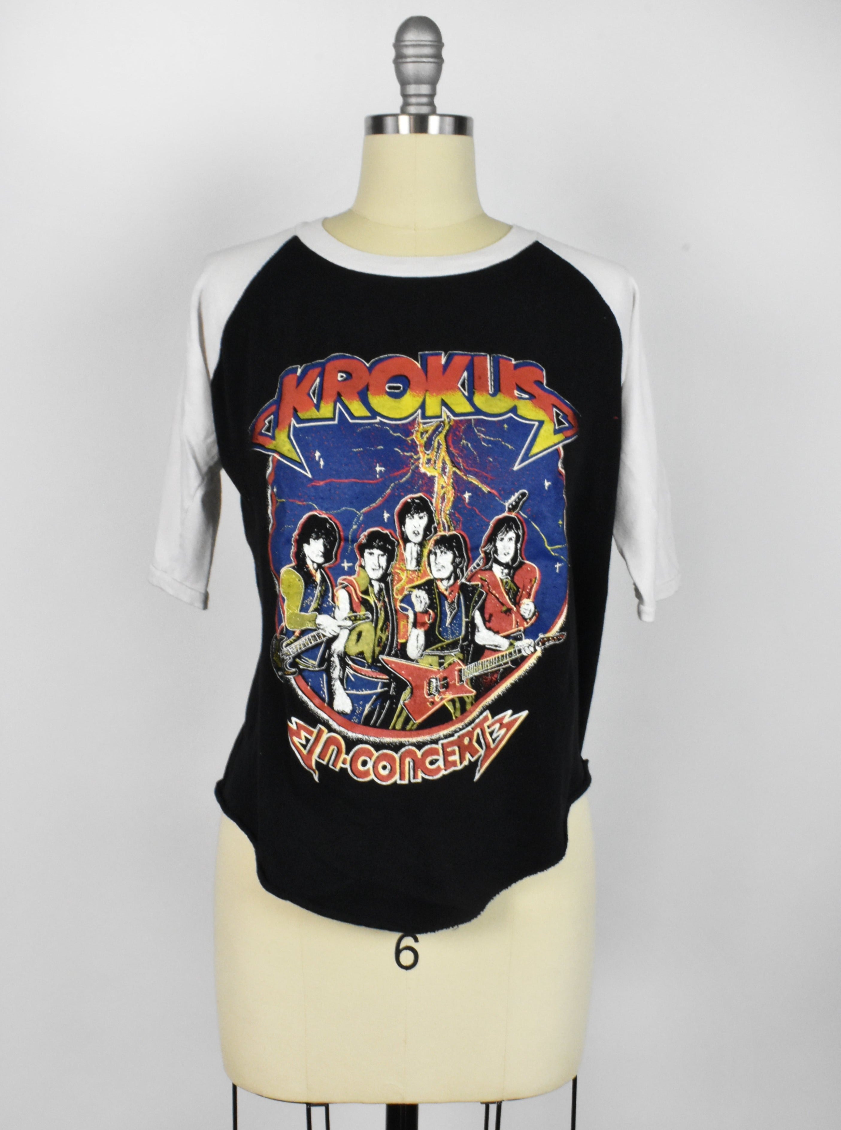 1970's KROKUS Baseball Style T-Shirt – DESERT MOSS VINTAGE