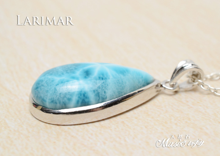 最高品質 ラリマーペンダントトップ一点物 シルバー925製