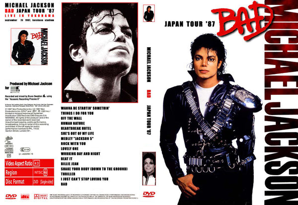 Michael Jackson : Bad Tour 1987 - Live In Yokohama DVD – Elvis DVD