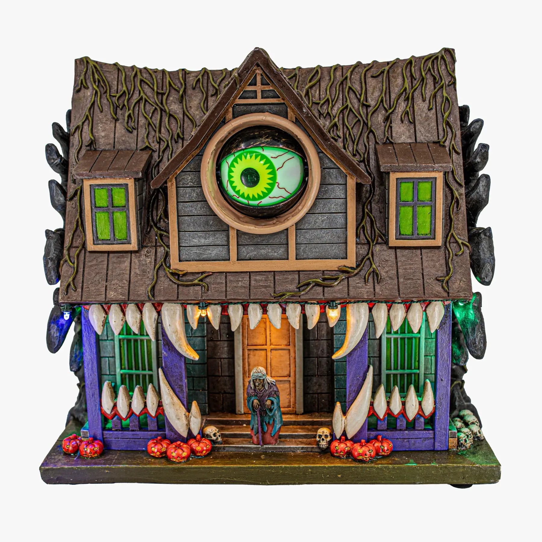 Cycloptic Manor Halloween Village – Animated Manor Building