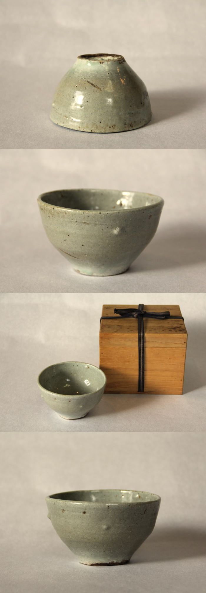 李朝 堅手 小服 茶碗 朝鮮美術 古美術 茶道具 古道具 アンティーク 李