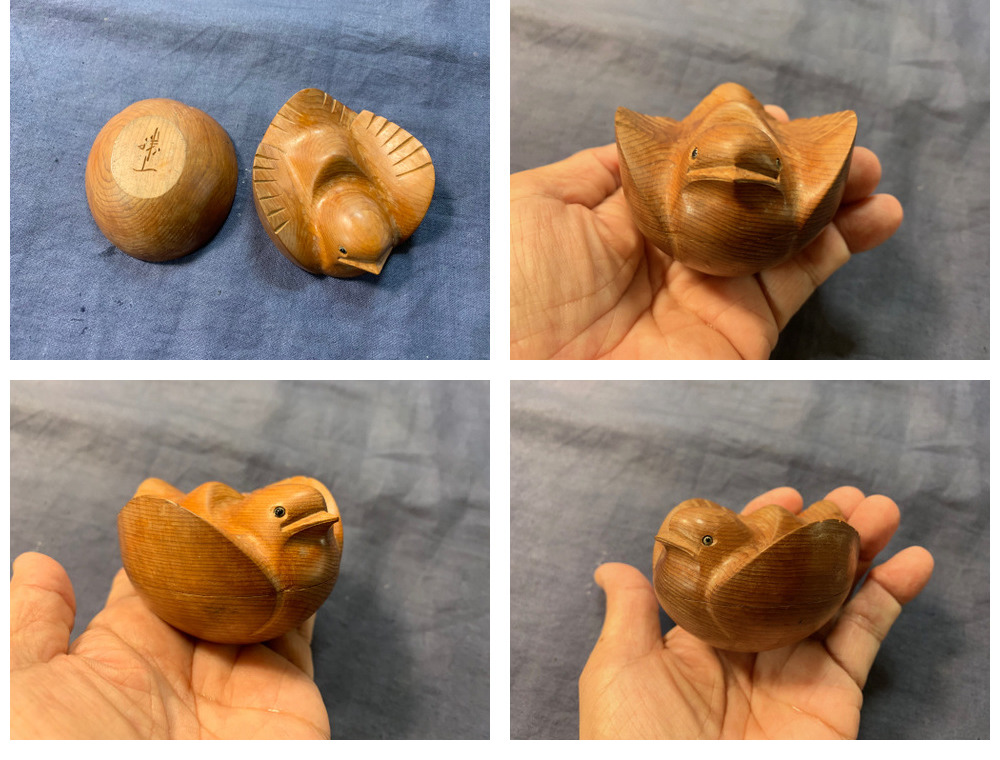 ギャラリー辰巳 - 大江勝山 一位福良雀／共箱 | 古美術品専門サイト