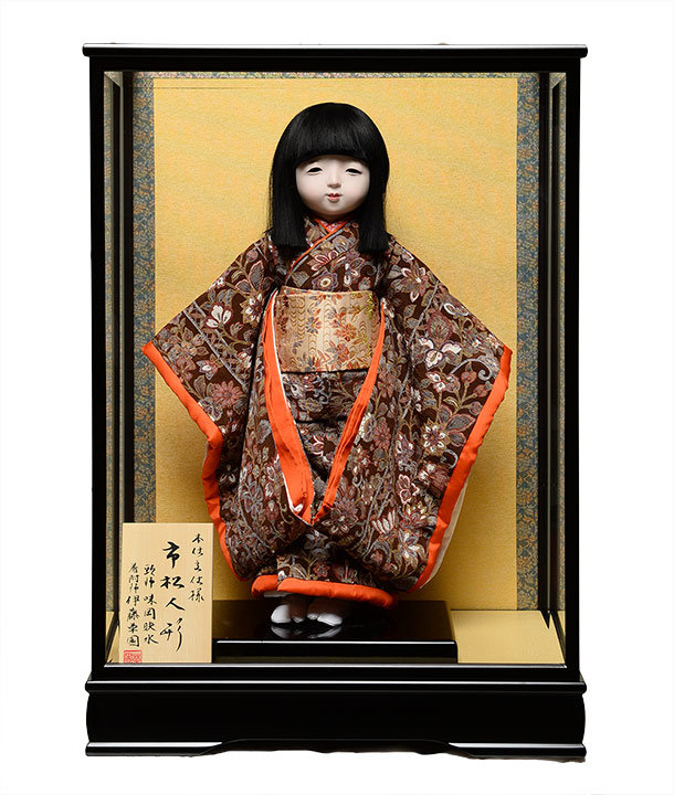 市松人形 13号市松人形：京友禅正絹古布本仕立仕様：伊藤草園作