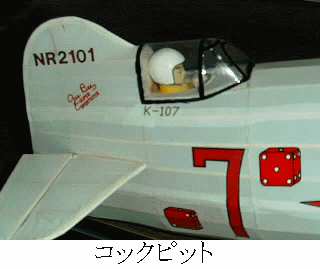 Herr製（輸入元ユニオンモデル)ゴム動力GeeBeeR2の電動RC化