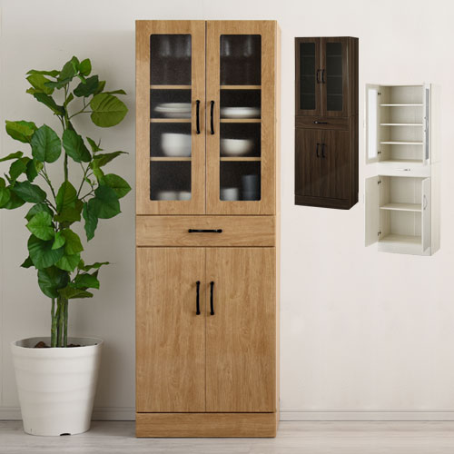 キッチン収納 食器棚 ハイタイプ おしゃれ ぼん家具 KCBJ01170