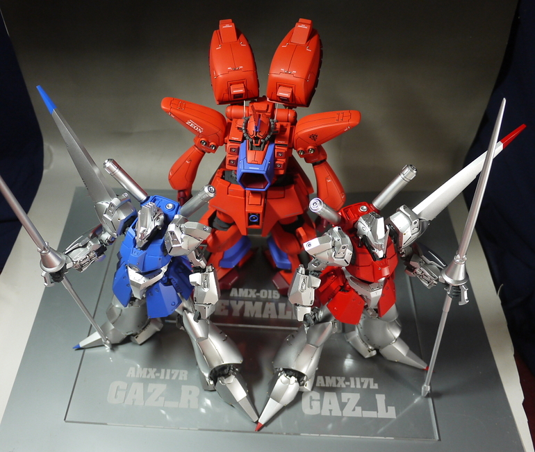 Garage Kit 1/100 AMX-015 Geymalk: Assembled, Painted. BIg Size