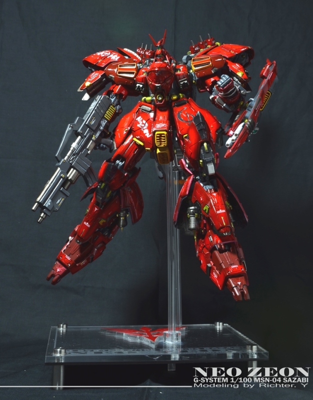 G-System 1/100 Neo Zeon MSN-04 Sazabi: Photoreview. Assembled