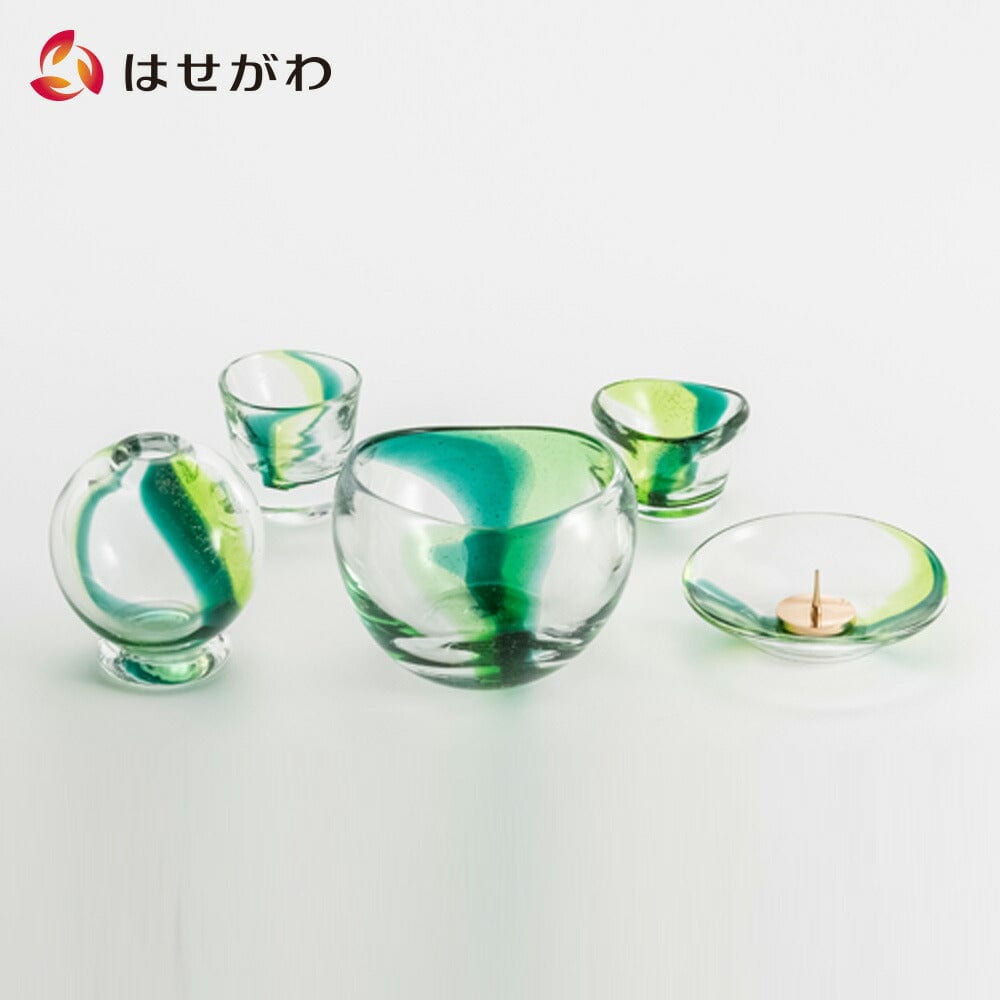 萌黄 吹きガラス | お仏壇のはせがわ公式通販