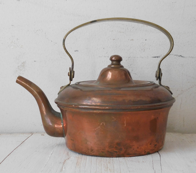 フランスアンティークブロンズ製ケトル ( k-ot 20)<Font Color