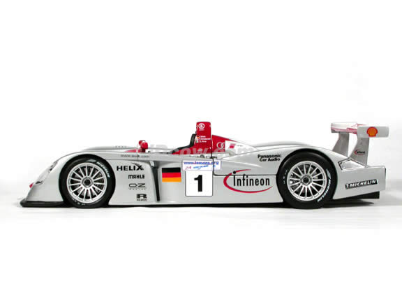 2001 Infineon Audi R8 #1 Le Mans diecast model race car 1:18 scale