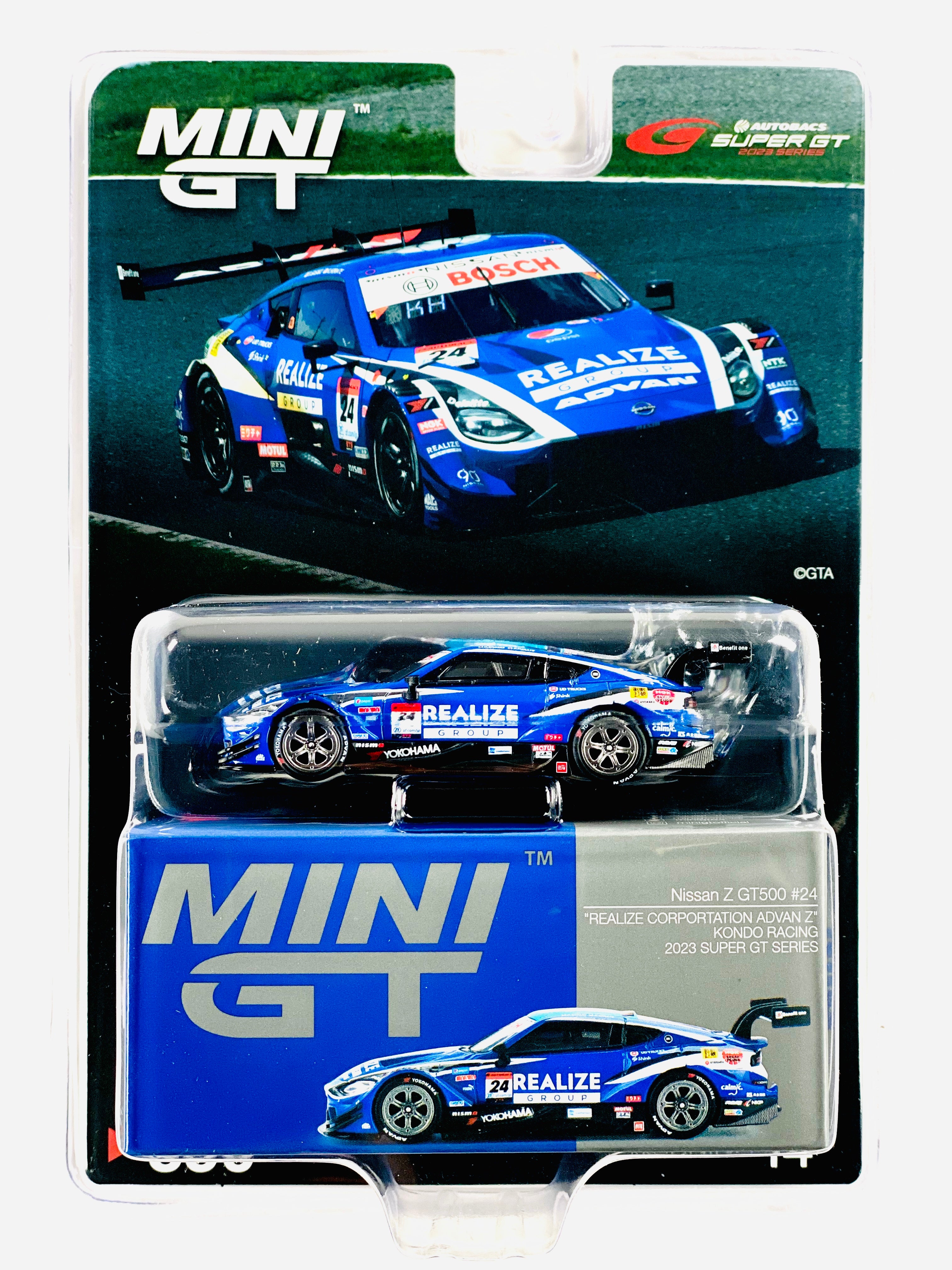 Mini GT Japan Exclusive Nissan Z GT500 #24 “REALIZE CORPORTATION