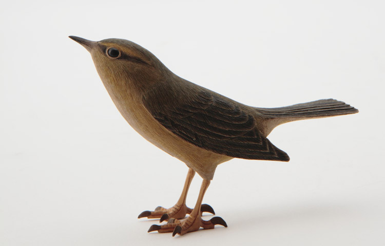 木彫 鶯 上野玉水 - 古美術 鐘ヶ江 - Collections -