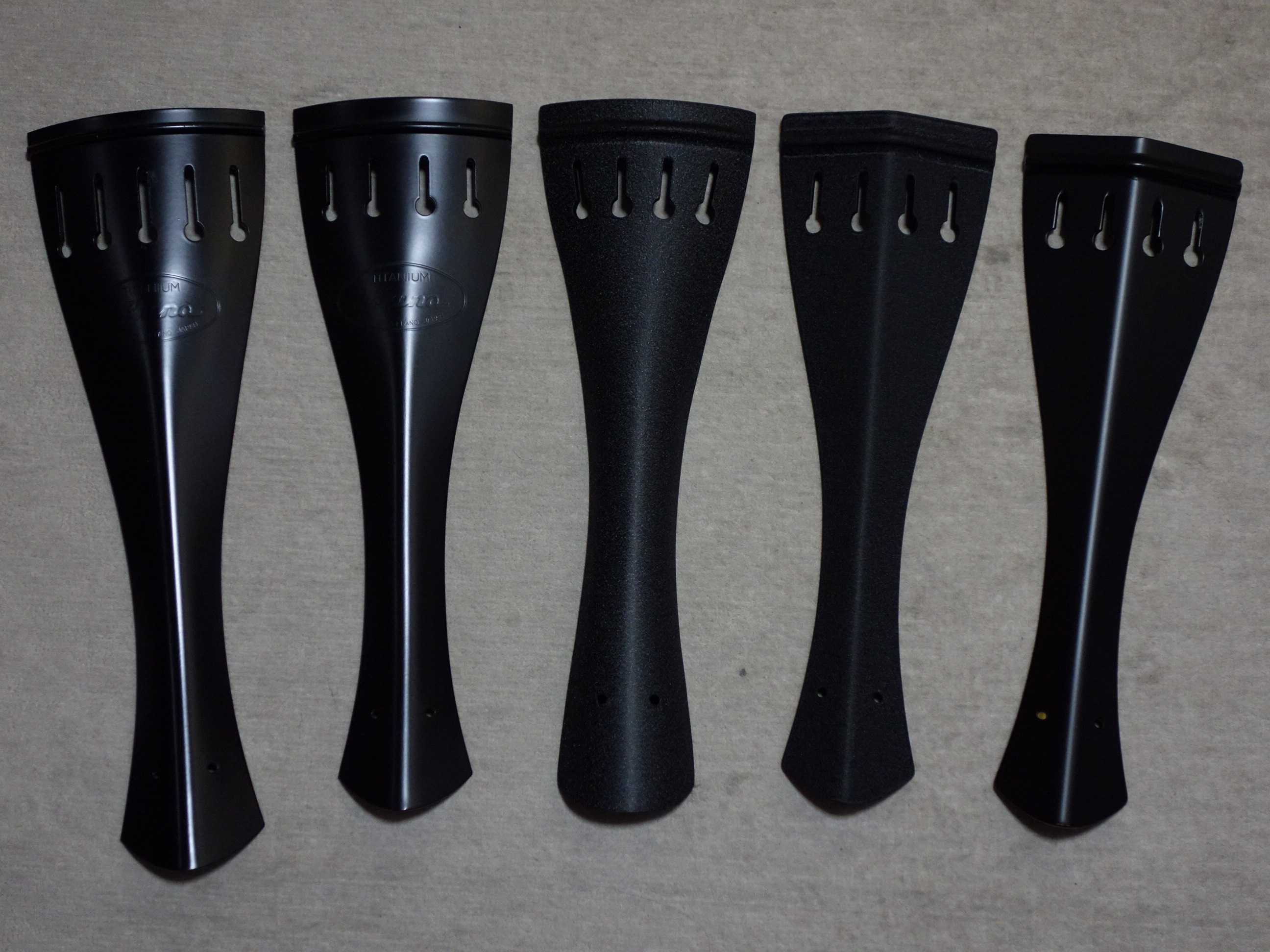 チタンテールピース＆あご当て調整金具、バイオリン、ヴィオラ