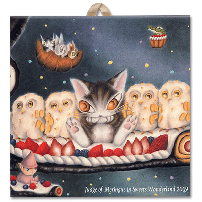 ダヤン わちたふぃーるど ものものアートタイル 河口湖木ノ花美術館 猫