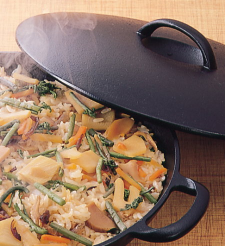 岩鋳・平型万能鍋 両手万能鍋／本場盛岡南部鉄器／こだわりやさん．com