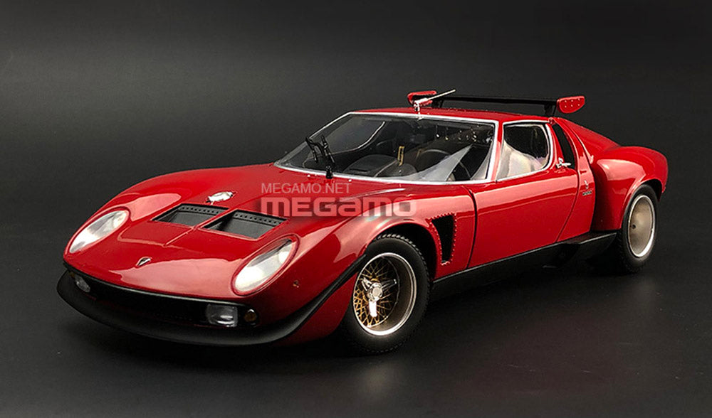 1/18 Kyosho Lamborghini Jota Miura SVR Red Diecast Full Open – MEGAMO
