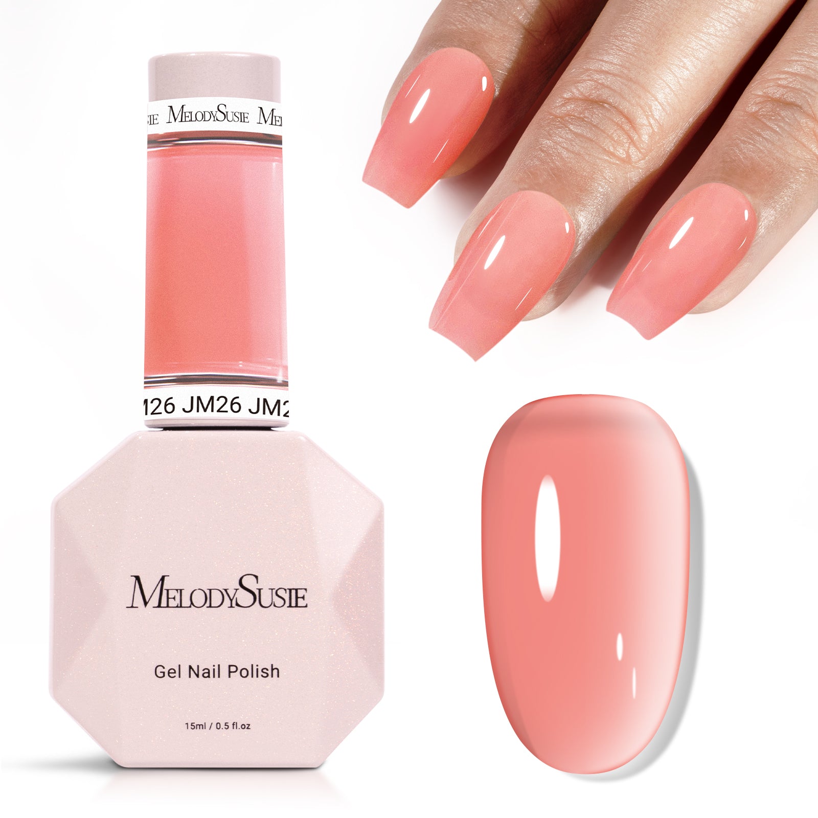 Jeweliver Jelly TPO-Free Gel Nail Polish 0.5 fl oz/15ml - Dark Nude JM