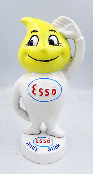 60'Sエッソボーイ鋳鉄製フィギュア貯金箱