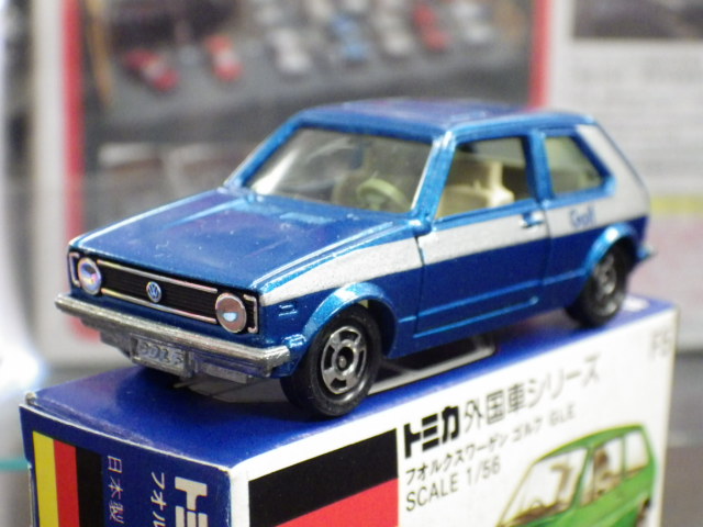 トミカ青箱F5-2-7 VWゴルフGLE 一般輸出 日本製 当時物 入手難易度C
