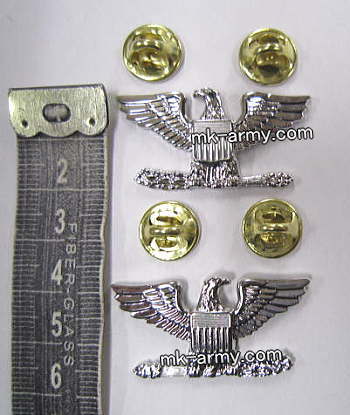 米軍納品記章・U.S.Navy&USMC大佐の襟章(左右のセット)