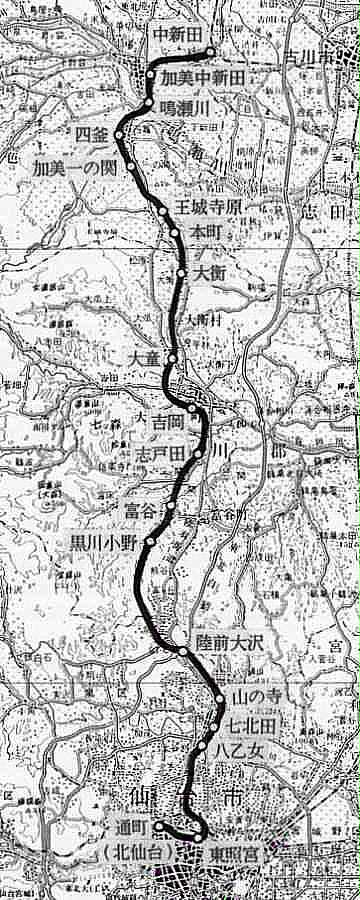 sendai railway : route