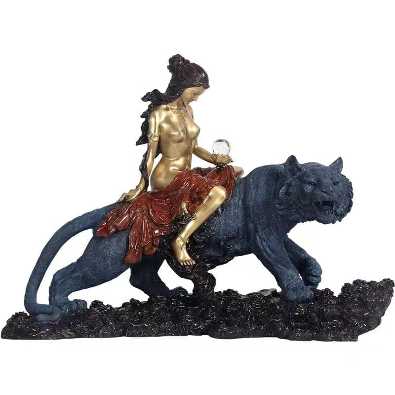 銅製仏像 弁財天 七福神 弁才天 虎 置物 裸体弁天 座像 – 念珊閣仏像