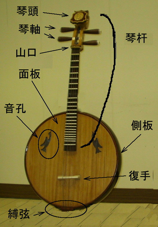 中国民族楽器紹介 阮（ruan）