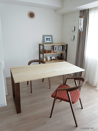 オー・ローズ 小泉誠さんの家具 kitoki Mテーブル Mベンチ Mチェア