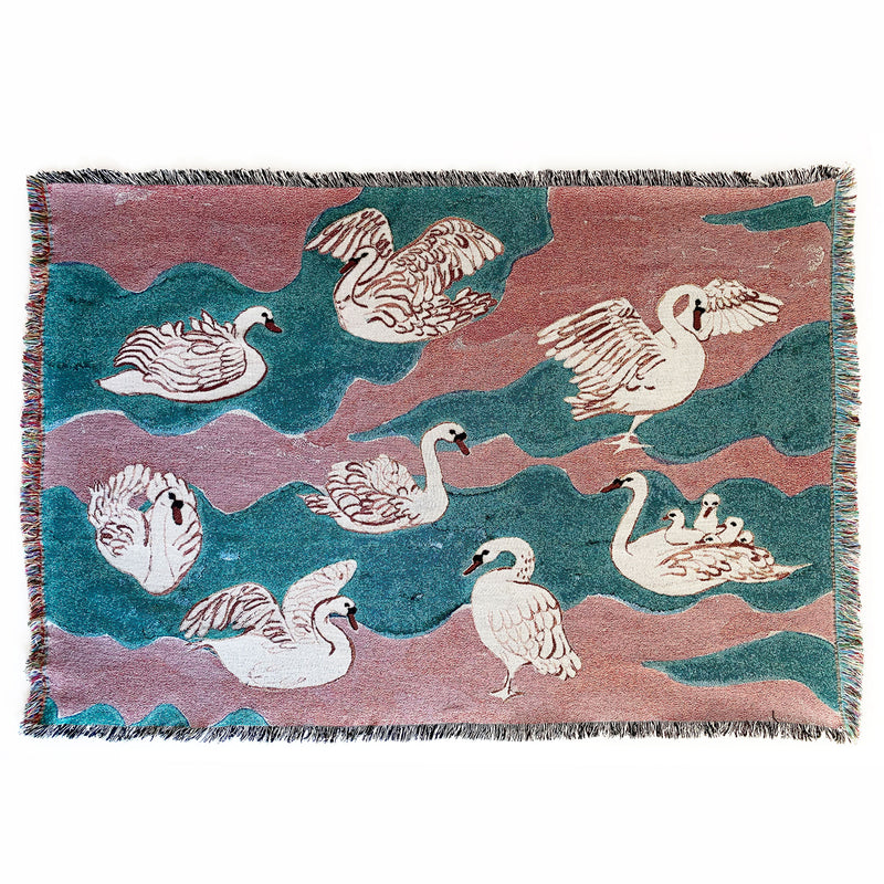 Peaceful Swans Blanket – Olivia Wendel