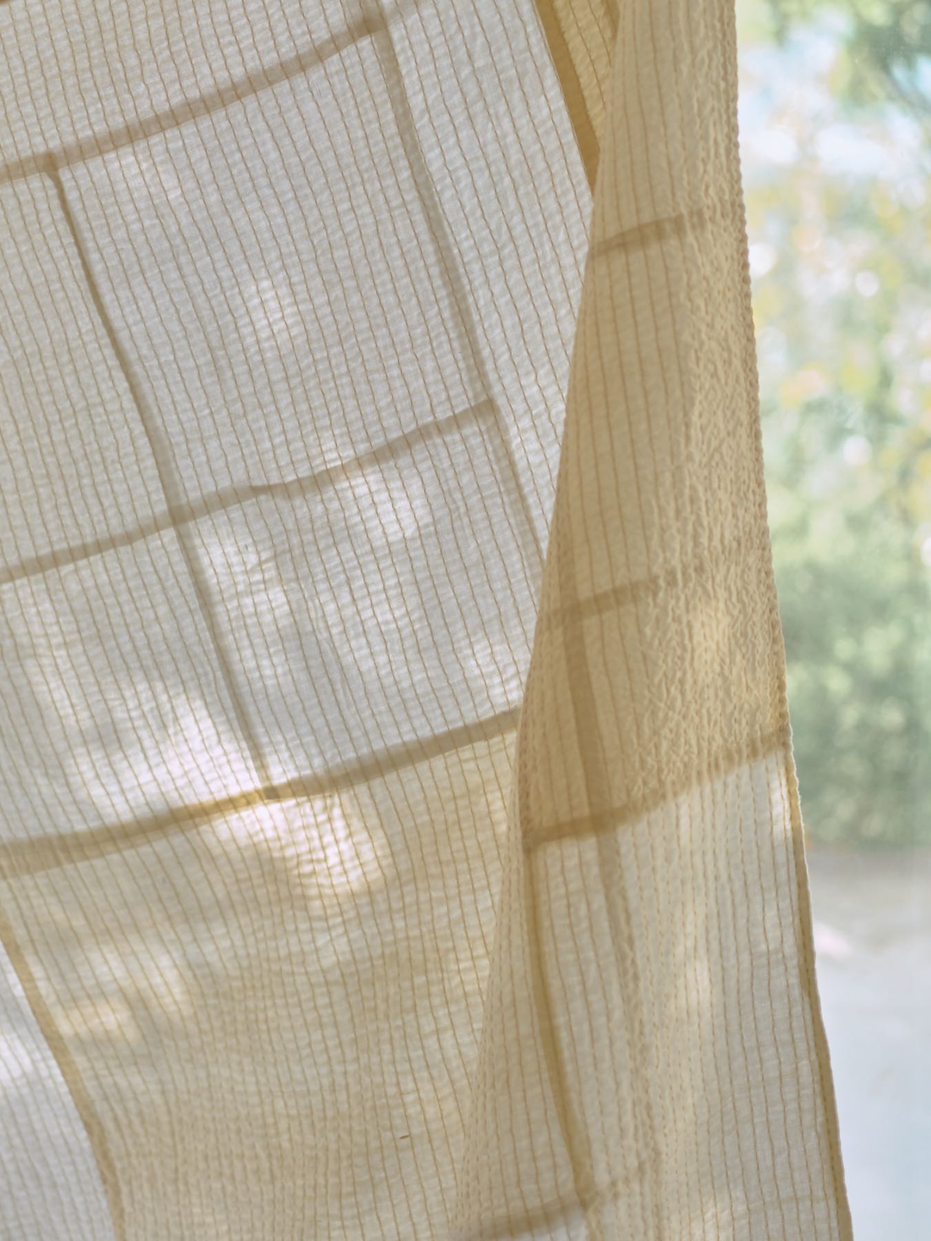 オリジナル・パッチワークカンタ マルチカバー／ホワイト｜マルチ