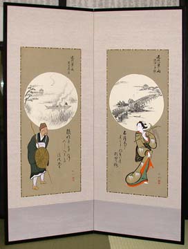 大津絵の店 掛軸・屏風類